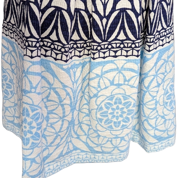 Just Taylor Blue Floral Fit & Flare Tea Dress - Picture 4 of 10